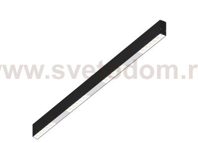 Donolux Led св-к накладной, 24W, 1002х32мм, H71,5мм, 1950Lm, 34°, 3000К, IP20, корпус черный, белые модули, белый декор, блок питания AC/DC 24V в комплекте
