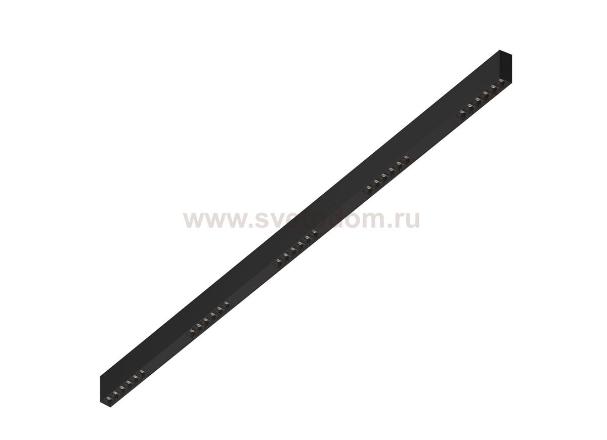 Donolux Led св-к накладной, 30W, 1502х32мм, H71,5мм, 2315Lm, 48°, 3000К, IP20, корпус черный, черные модули, черный декор, блок питания AC/DC 24V в комплекте