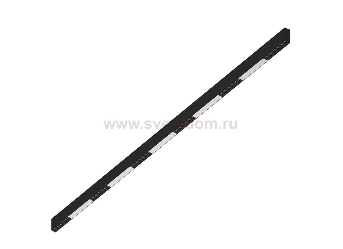 Donolux Led св-к накладной, 36W, 2002х32мм, H71,5мм, 2620Lm, 34°, 3000К, IP20, корпус черный, черные модули, белый декор, блок питания AC/DC 24V в комплекте