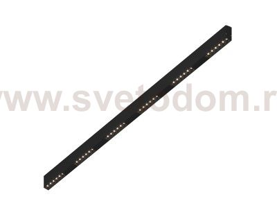 Donolux Led св-к накладной, 36W, 1502х32мм, H71,5мм, 2775Lm, 48°, 3000К, IP20, корпус черный, черные модули, черный декор, блок питания AC/DC 24V в комплекте