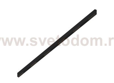 Donolux Led св-к накладной, 36W, 2002х32мм, H71,5мм, 2490Lm, 48°, 3000К, IP20, корпус черный, черные модули, черный декор, блок питания AC/DC 24V в комплекте