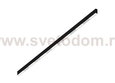 Donolux Led св-к накладной, 42W, 2002х32мм, H71,5мм, 3415Lm, 34°, 3000К, IP20, корпус черный, белые модули, белый декор, блок питания AC/DC 24V в комплекте