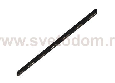 Donolux Led св-к накладной, 42W, 2002х32мм, H71,5мм, 3240Lm, 48°, 3000К, IP20, корпус черный, черные модули, черный декор, блок питания AC/DC 24V в комплекте