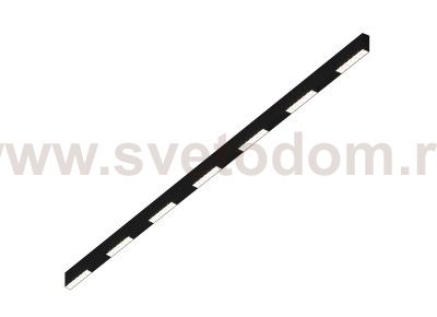 Donolux Led св-к накладной, 42W, 2002х32мм, H71,5мм, 3240Lm, 48°, 3000К, IP20, корпус черный, белые модули, черный декор, блок питания AC/DC 24V в комплекте