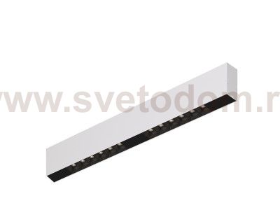 Donolux Led св-к накладной, 12W, 502х32мм, H71,5мм, 925Lm, 48°, 3000К, IP20, корпус белый, черные модули, черный декор, блок питания AC/DC 24V в комплекте
