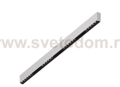 Donolux Led св-к накладной, 24W, 1002х32мм, H71,5мм, 1950Lm, 34°, 3000К, IP20, корпус белый, черные модули, черный декор, блок питания AC/DC 24V в комплекте