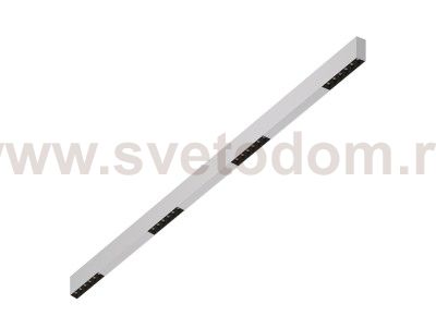 Donolux Led св-к накладной, 24W, 1502х32мм, H71,5мм, 1745Lm, 34°, 3000К, IP20, корпус белый, черные модули, белый декор, блок питания AC/DC 24V в комплекте