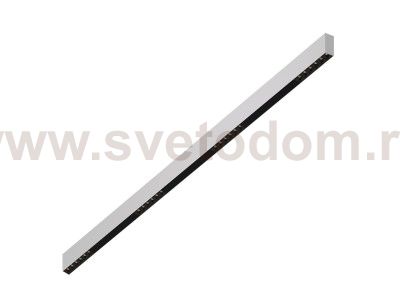 Donolux Led св-к накладной, 24W, 1502х32мм, H71,5мм, 1655Lm, 48°, 3000К, IP20, корпус белый, черные модули, черный декор, блок питания AC/DC 24V в комплекте
