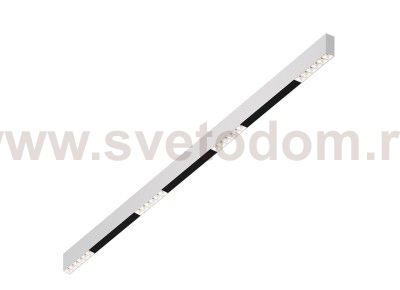 Donolux Led св-к накладной, 24W, 1502х32мм, H71,5мм, 1655Lm, 48°, 3000К, IP20, корпус белый, белые модули, черный декор, блок питания AC/DC 24V в комплекте