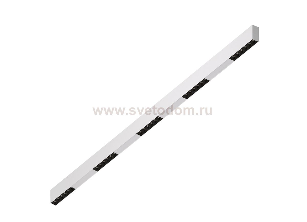 Donolux Led св-к накладной, 30W, 1502х32мм, H71,5мм, 2440Lm, 34°, 3000К, IP20, корпус белый, черные модули, белый декор, блок питания AC/DC 24V в комплекте