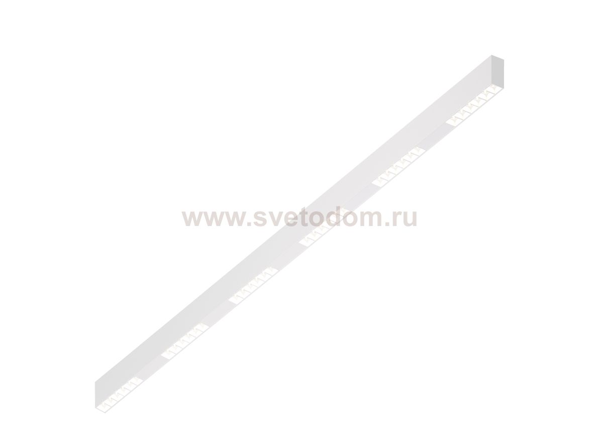 Donolux Led св-к накладной, 36W, 1502х32мм, H71,5мм, 2775Lm, 48°, 3000К, IP20, корпус белый, белые модули, белый декор, блок питания AC/DC 24V в комплекте