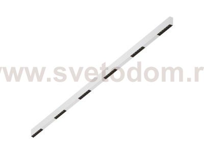 Donolux Led св-к накладной, 36W, 2002х32мм, H71,5мм, 2490Lm, 48°, 3000К, IP20, корпус белый, черные модули, белый декор, блок питания AC/DC 24V в комплекте
