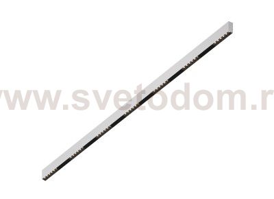 Donolux Led св-к накладной, 42W, 2002х32мм, H71,5мм, 3240Lm, 48°, 3000К, IP20, корпус белый, черные модули, черный декор, блок питания AC/DC 24V в комплекте