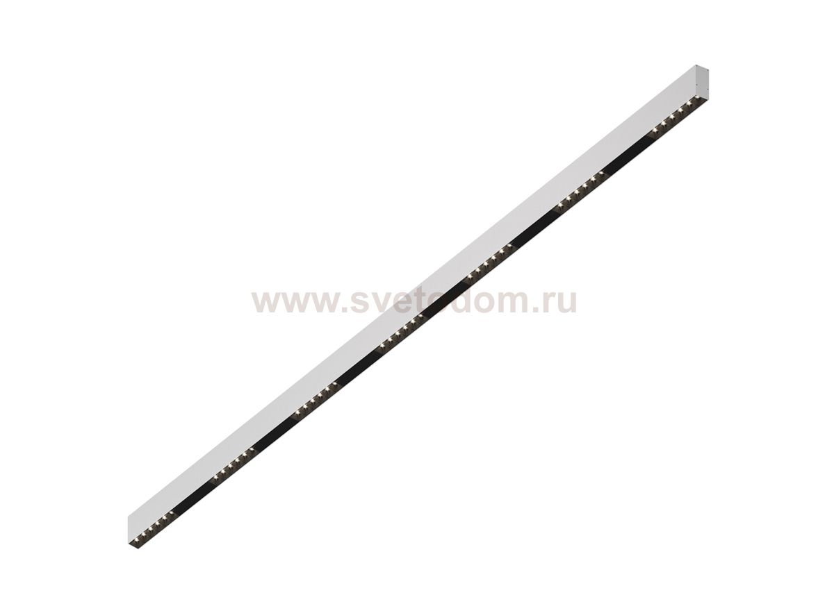 Donolux Led св-к накладной, 42W, 2002х32мм, H71,5мм, 3240Lm, 48°, 3000К, IP20, корпус белый, черные модули, черный декор, блок питания AC/DC 24V в комплекте