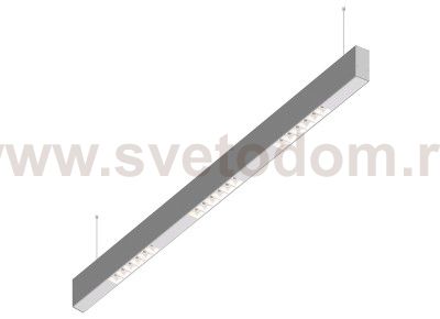 Donolux Led св-к подвесной, 18W, 1002х32мм, H71,5мм, 1310Lm, 34°, 3000К, IP20, корпус алюминий, белые модули, белый декор, блок питания AC/DC 24V в комплекте