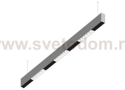 Donolux Led св-к подвесной, 18W, 1002х32мм, H71,5мм, 1245Lm, 48°, 3000К, IP20, корпус алюминий, белые модули, черный декор, блок питания AC/DC 24V в комплекте