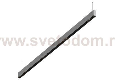 Donolux Led св-к подвесной, 24W, 1502х32мм, H71,5мм, 1745Lm, 34°, 3000К, IP20, корпус алюминий, черные модули, черный декор, блок питания AC/DC 24V в комплекте