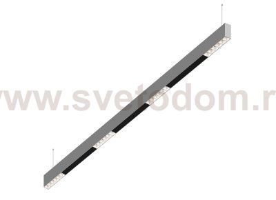 Donolux Led св-к подвесной, 24W, 1502х32мм, H71,5мм, 1745Lm, 34°, 3000К, IP20, корпус алюминий, белые модули, черный декор, блок питания AC/DC 24V в комплекте