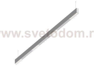 Donolux Led св-к подвесной, 24W, 1502х32мм, H71,5мм, 1745Lm, 34°, 3000К, IP20, корпус алюминий, белые модули, белый декор, блок питания AC/DC 24V в комплекте
