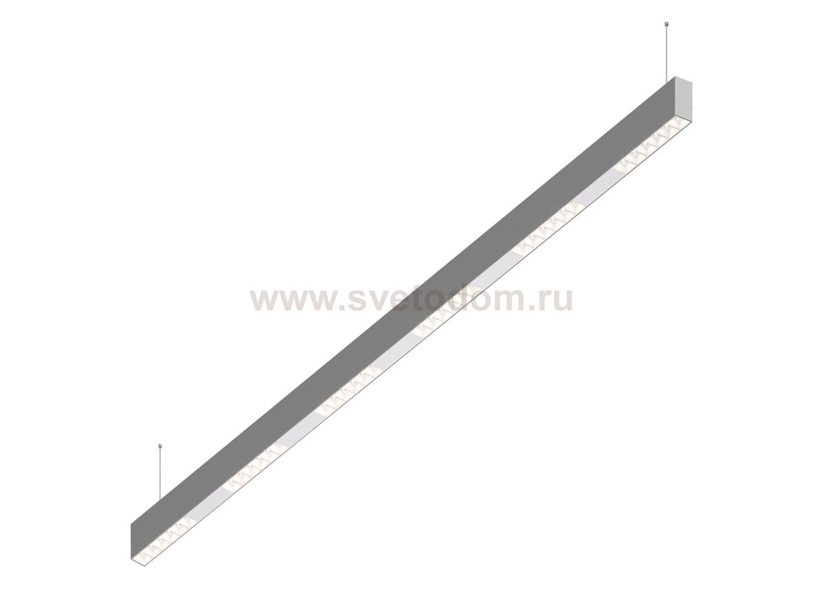 Donolux Led св-к подвесной, 36W, 1502х32мм, H71,5мм, 2925Lm, 34°, 3000К, IP20, корпус алюминий, белые модули, белый декор, блок питания AC/DC 24V в комплекте