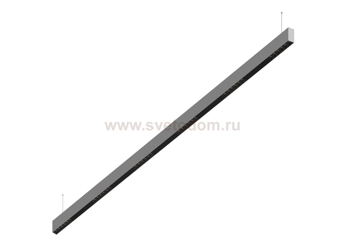Donolux Led св-к подвесной, 36W, 2002х32мм, H71,5мм, 2620Lm, 34°, 3000К, IP20, корпус алюминий, черные модули, черный декор, блок питания AC/DC 24V в комплекте