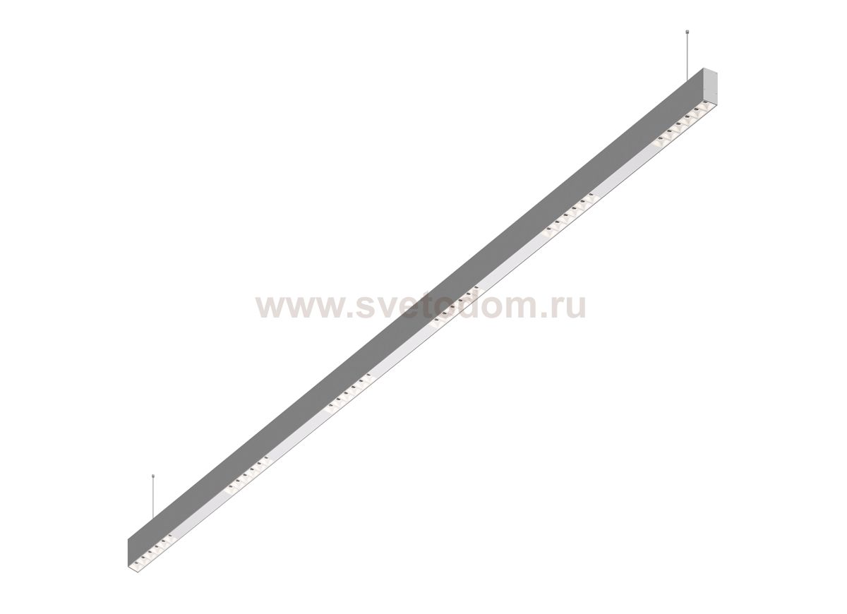 Donolux Led св-к подвесной, 36W, 2002х32мм, H71,5мм, 2620Lm, 34°, 3000К, IP20, корпус алюминий, белые модули, белый декор, блок питания AC/DC 24V в комплекте