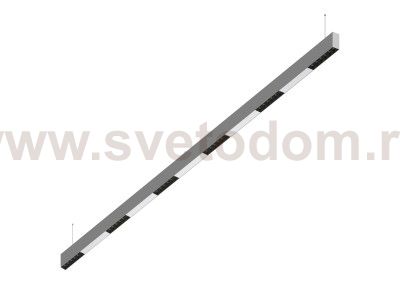Donolux Led св-к подвесной, 36W, 2002х32мм, H71,5мм, 2490Lm, 48°, 3000К, IP20, корпус алюминий, черные модули, белый декор, блок питания AC/DC 24V в комплекте