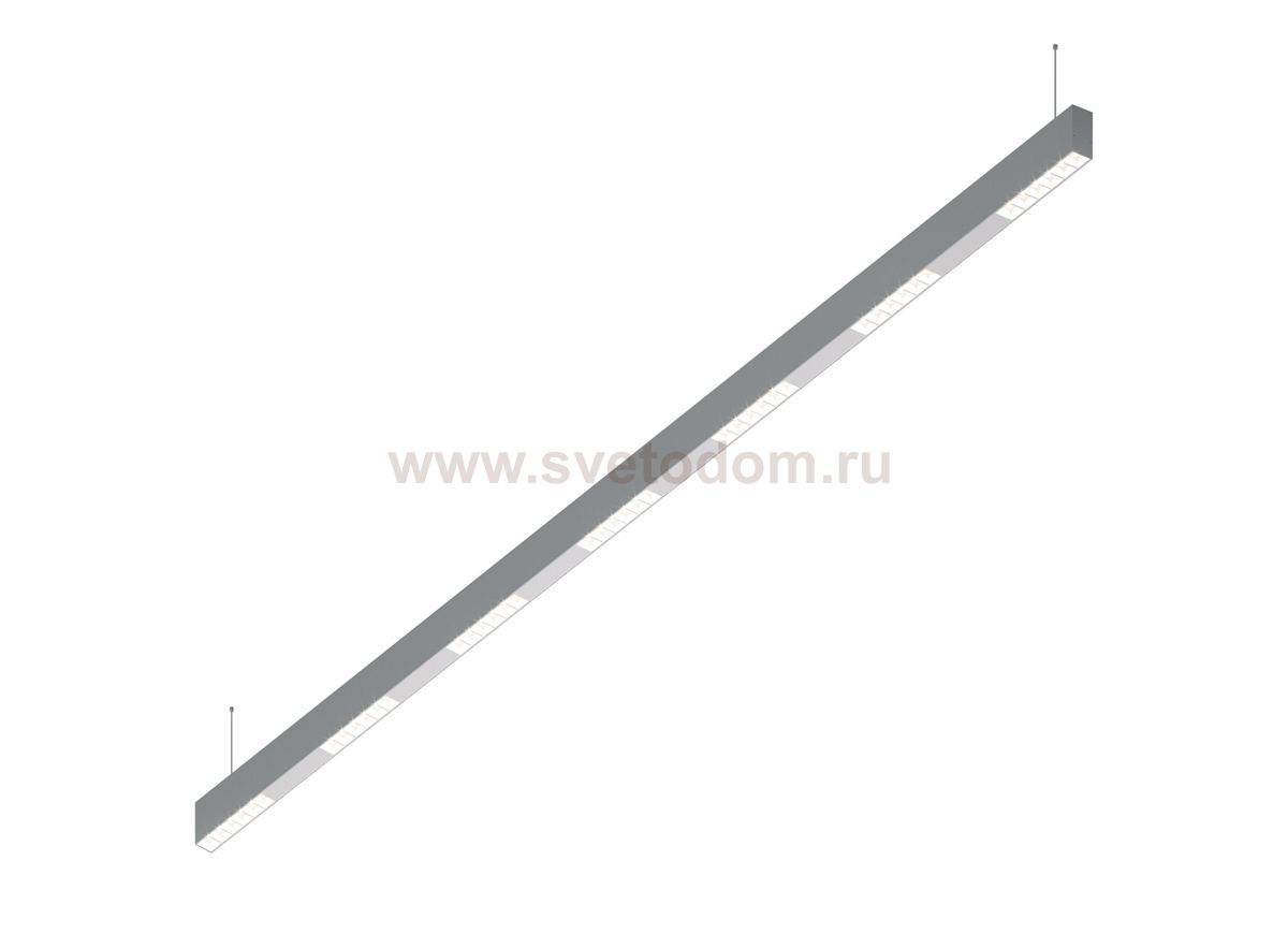 Donolux Led св-к подвесной, 42W, 2002х32мм, H71,5мм, 3415Lm, 34°, 3000К, IP20, корпус алюминий, белые модули, белый декор, блок питания AC/DC 24V в комплекте