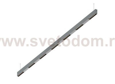 Donolux Led св-к подвесной, 42W, 2002х32мм, H71,5мм, 3240Lm, 48°, 3000К, IP20, корпус алюминий, черные модули, белый декор, блок питания AC/DC 24V в комплекте