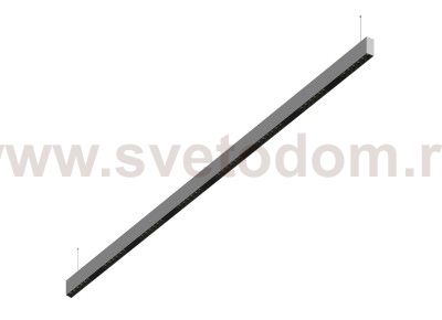 Donolux Led св-к подвесной, 48W, 2002х32мм, H71,5мм, 3900Lm, 34°, 3000К, IP20, корпус алюминий, черные модули, черный декор, блок питания AC/DC 24V в комплекте