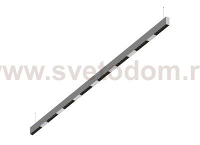 Donolux Led св-к подвесной, 48W, 2002х32мм, H71,5мм, 3900Lm, 34°, 3000К, IP20, корпус алюминий, черные модули, белый декор, блок питания AC/DC 24V в комплекте
