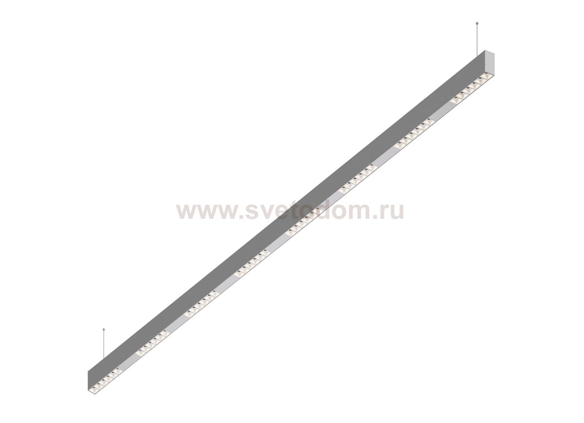 Donolux Led св-к подвесной, 48W, 2002х32мм, H71,5мм, 3705Lm, 48°, 3000К, IP20, корпус алюминий, белые модули, белый декор, блок питания AC/DC 24V в комплекте
