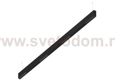 Donolux Led св-к подвесной, 24W, 1502х32мм, H71,5мм, 1655Lm, 48°, 3000К, IP20, корпус черный, черные модули, черный декор, блок питания AC/DC 24V в комплекте