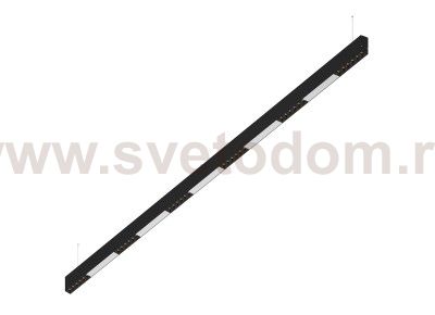 Donolux Led св-к подвесной, 36W, 2002х32мм, H71,5мм, 2620Lm, 34°, 3000К, IP20, корпус черный, черные модули, белый декор, блок питания AC/DC 24V в комплекте