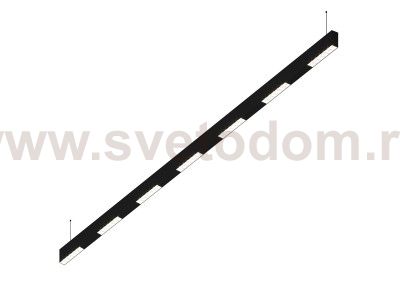 Donolux Led св-к подвесной, 42W, 2002х32мм, H71,5мм, 3240Lm, 48°, 3000К, IP20, корпус черный, белые модули, черный декор, блок питания AC/DC 24V в комплекте