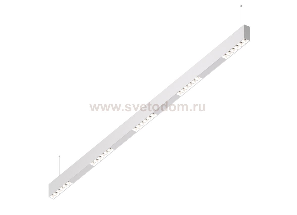 Donolux Led св-к подвесной, 30W, 1502х32мм, H71,5мм, 2440Lm, 34°, 3000К, IP20, корпус белый, белые модули, белый декор, блок питания AC/DC 24V в комплекте