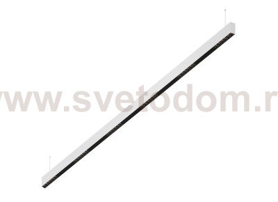 Donolux Led св-к подвесной, 36W, 2002х32мм, H71,5мм, 2620Lm, 34°, 3000К, IP20, корпус белый, черные модули, черный декор, блок питания AC/DC 24V в комплекте