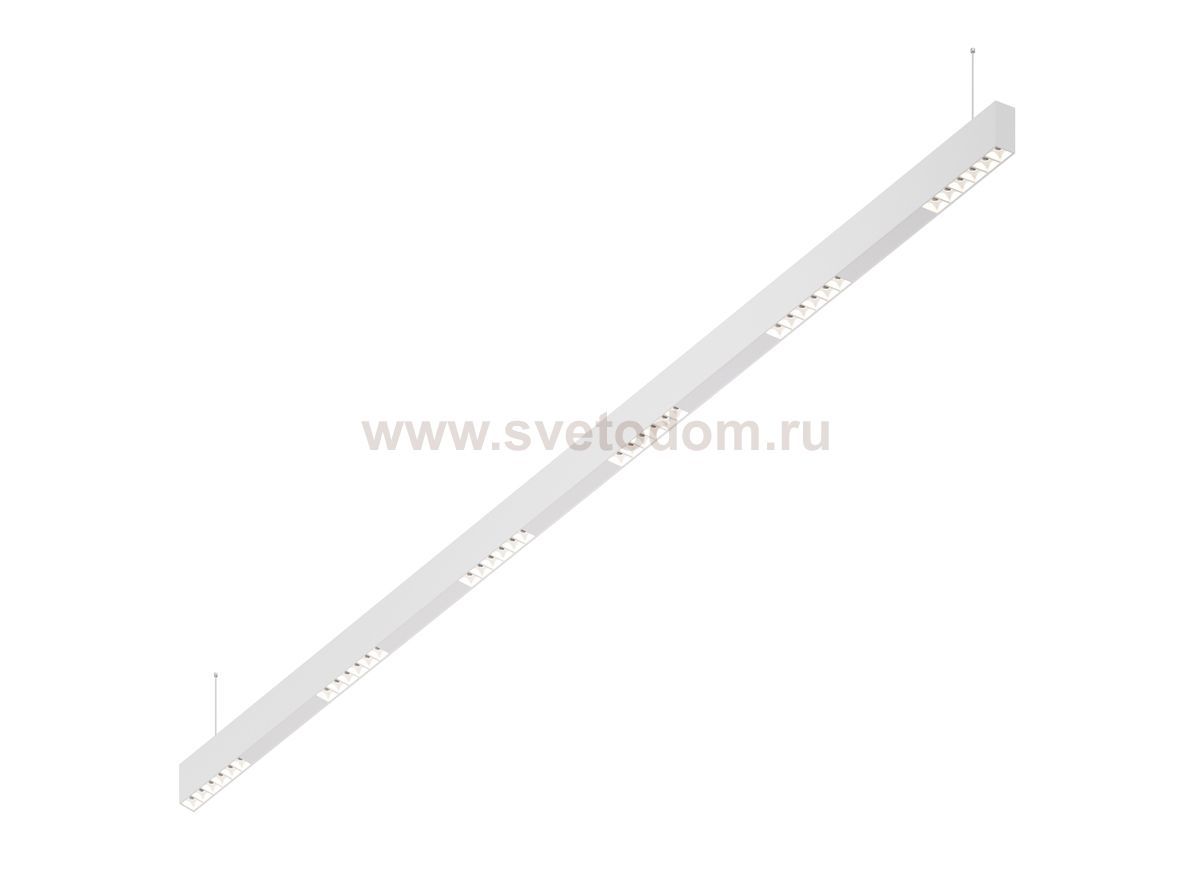 Donolux Led св-к подвесной, 36W, 2002х32мм, H71,5мм, 2620Lm, 34°, 3000К, IP20, корпус белый, белые модули, белый декор, блок питания AC/DC 24V в комплекте
