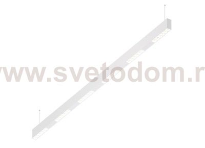 Donolux Led св-к подвесной, 36W, 1502х32мм, H71,5мм, 2775Lm, 48°, 3000К, IP20, корпус белый, белые модули, белый декор, блок питания AC/DC 24V в комплекте