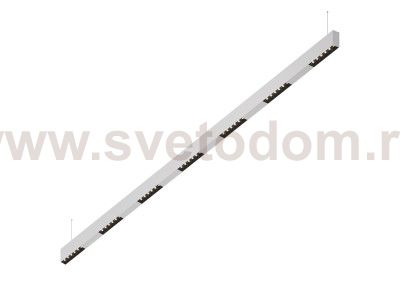 Donolux Led св-к подвесной, 42W, 2002х32мм, H71,5мм, 3415Lm, 34°, 3000К, IP20, корпус белый, черные модули, белый декор, блок питания AC/DC 24V в комплекте