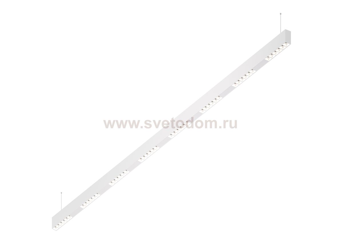 Donolux Led св-к подвесной, 48W, 2002х32мм, H71,5мм, 3705Lm, 48°, 3000К, IP20, корпус белый, белые модули, белый декор, блок питания AC/DC 24V в комплекте