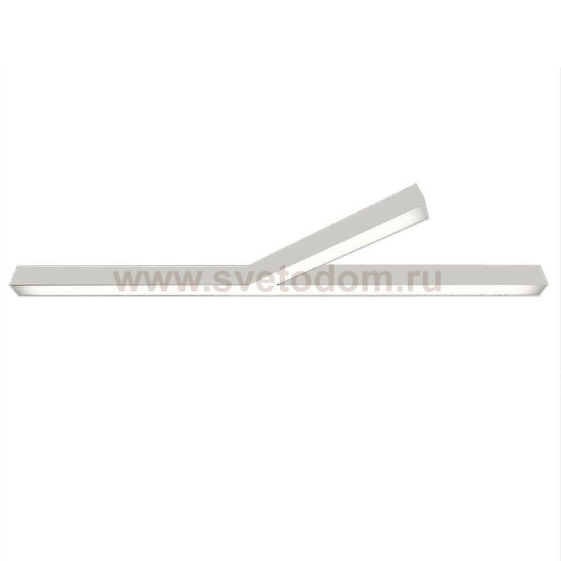 Donolux накладной светодиодный светильник, 77 Ватт, 5280Lm, 3000К, IP20, 344х1500мм, H73мм, RAL9003 (мат.белый)