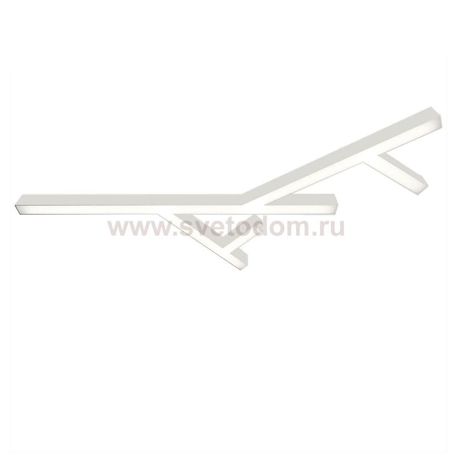 Donolux накладной светодиодный светильник, 115 Ватт, 7920Lm, 4000К, IP20, 759х1300мм, H73мм, RAL9003 (мат.белый)