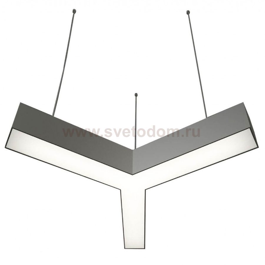 Donolux подвесной светодиодный светильник, 28,8 Ватт, 1980Lm, 4000К, IP20, 490х418мм, H73mm, Алюминий