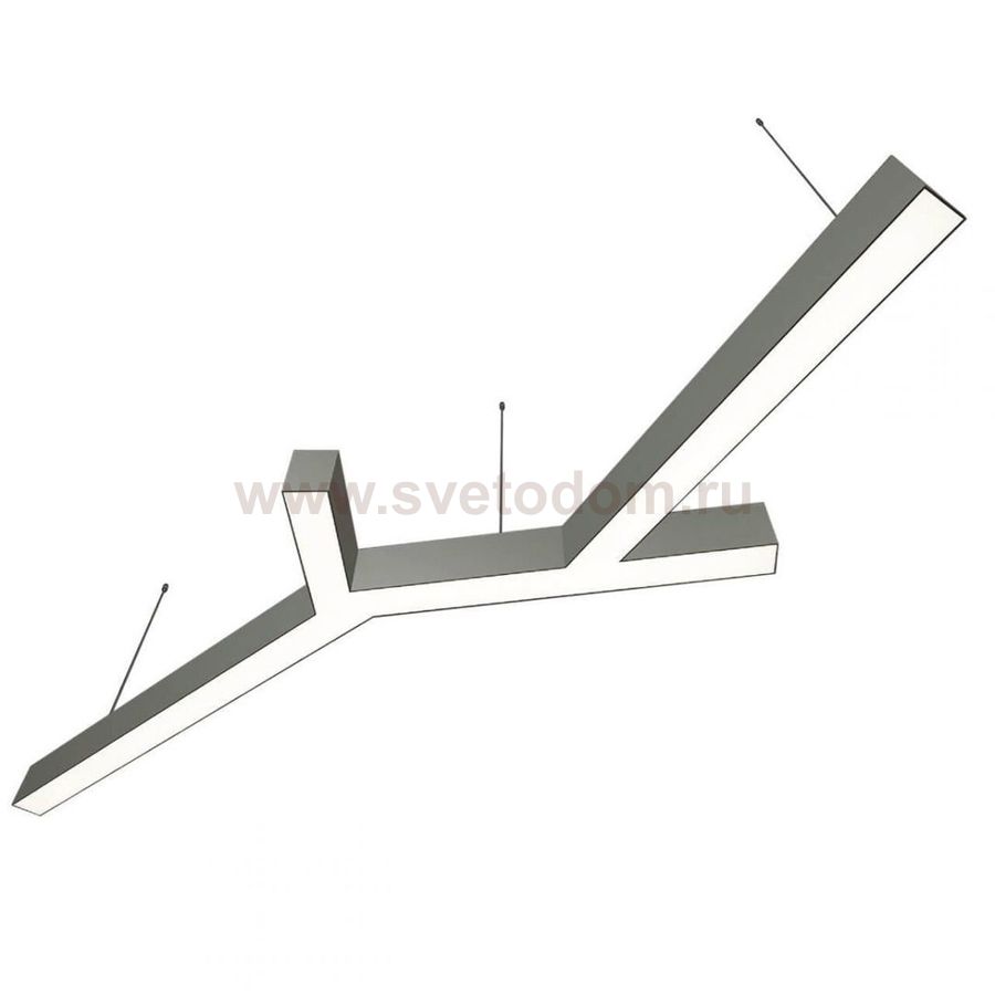 Donolux подвесной светодиодный светильник, 115 Ватт, 11520Lm, 4000К, IP20, 490х1525мм, H73мм, Алюминий