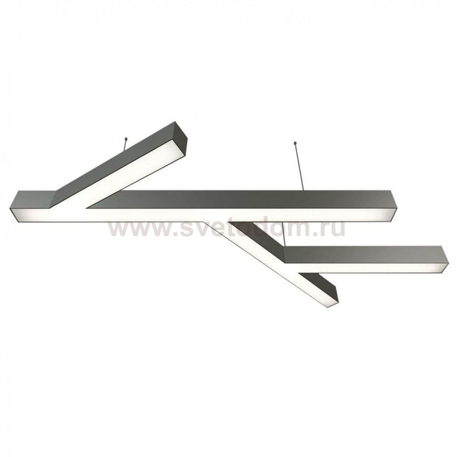 Donolux подвесной светодиодный светильник, 144 Ватт, 14400Lm, 4000К, IP20, 672х1236мм, H73мм, Алюминий