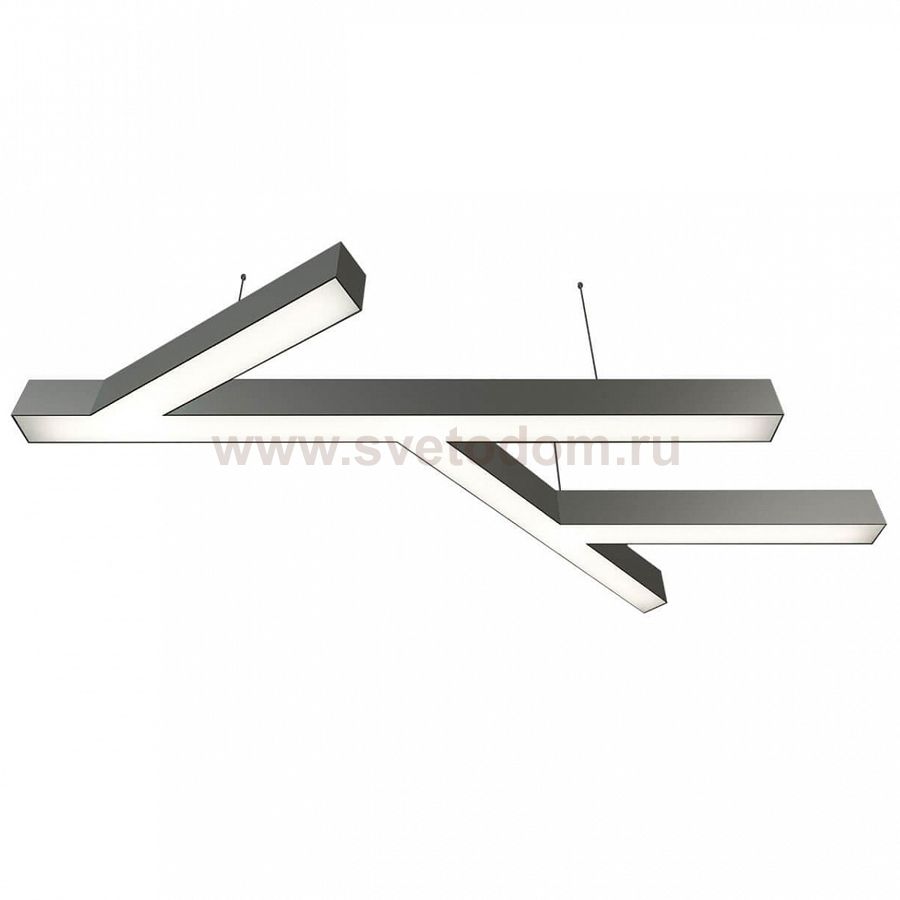 Donolux подвесной светодиодный светильник, 96 Ватт, 6600Lm, 4000К, IP20, 672х1236мм, H73мм, Алюминий