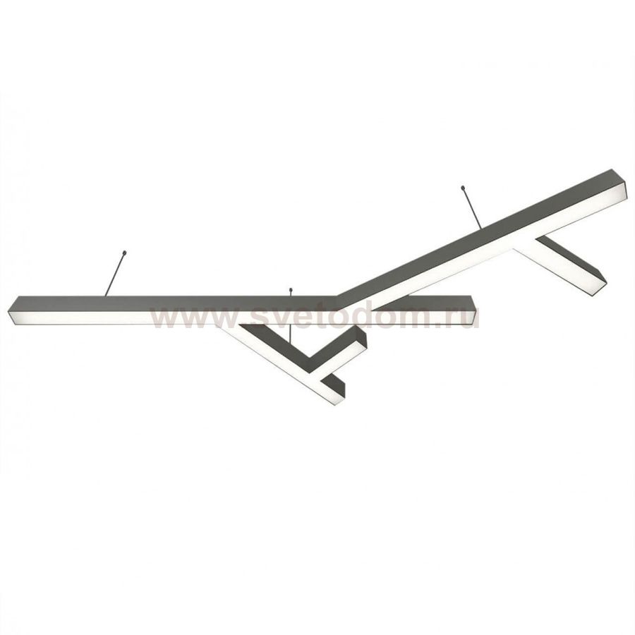 Donolux подвесной светодиодный светильник, 115 Ватт, 7920Lm, 3000К, IP20, 759х1300мм, H73мм, Алюминий