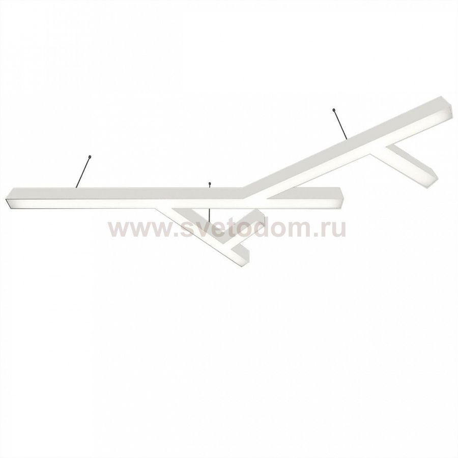 Donolux подвесной светодиодный светильник, 115 Ватт, 7920Lm, 4000К, IP20, 759х1300мм, H73мм, RAL9003 (мат.белый)