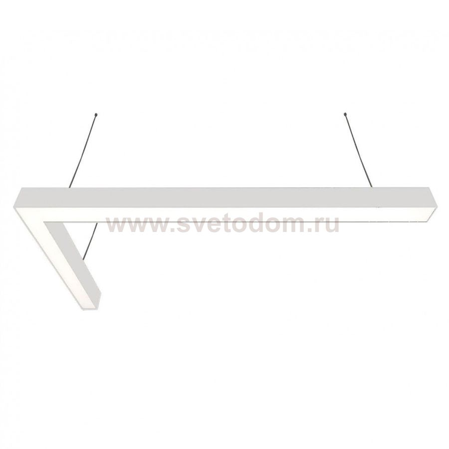 Donolux подвесной светодиодный светильник, 57,6 Ватт, 3960Lm, 3000К, IP20, 500х1000мм, H73мм, RAL9003 (мат.белый)